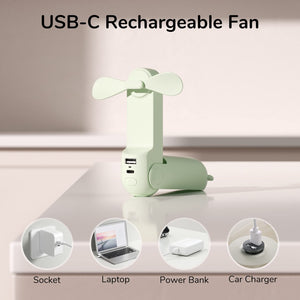 JISULIFE Handheld Mini Fan, 3 IN 1 USB Rechargeable Portable Fan [12-19 Working Hours] with Power Bank, Flashlight, Pocket Design for Travel/Summer/Concerts/Lash, Gifts for Women (Pink)