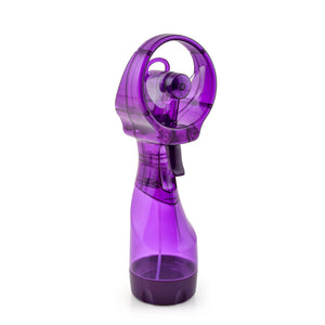 O2COOL Deluxe Handheld Battery Powered Water Misting Fan (Dark Blue) 2 Pack
