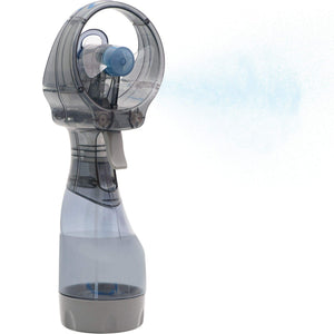 O2COOL Deluxe Handheld Battery Powered Water Misting Fan (Dark Blue) 2 Pack
